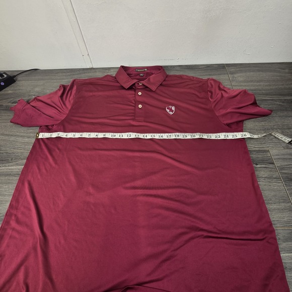 Peter Millar Summer Comfort Polo Shirt Mens XL Red Short‎ Sleeve Lightweight - Picture 5 of 15